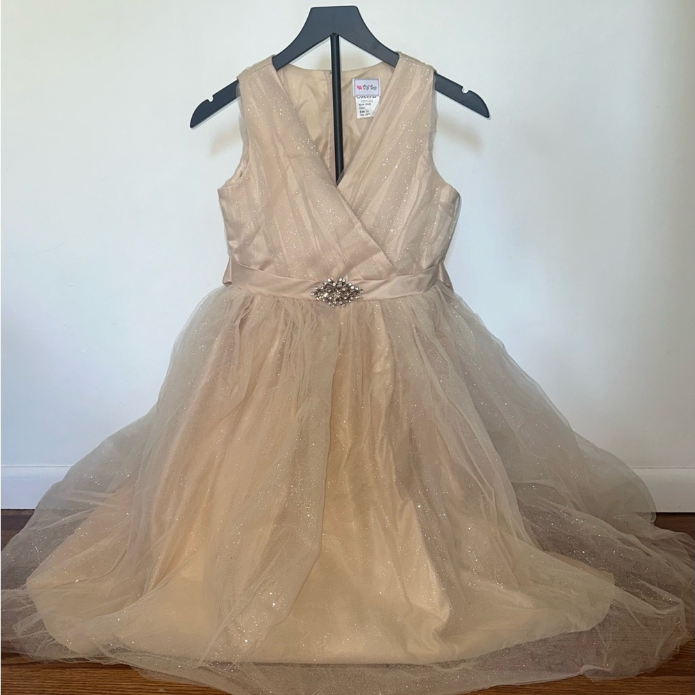 Tip Top Kids Elegant Cream Formal Dress